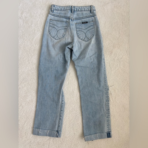 ROLLAS Light Blue Distressed Jeans 25 - Picture 4 of 4